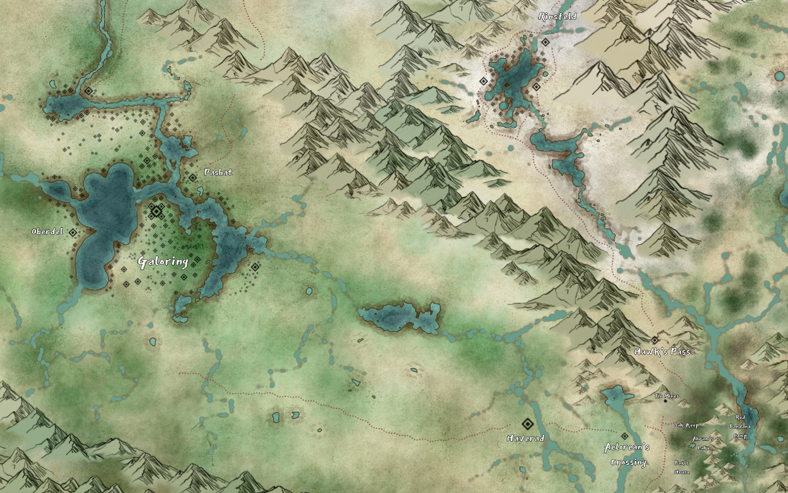 Showing Galoring, Aelorean's Crossing, and Rinsfeld. By Chris Wong.