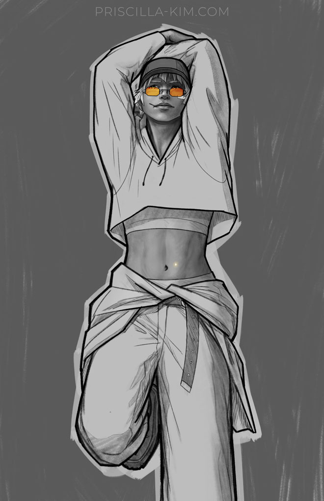 Sav in streetwear, S14 era, showing off the Dreamer star
