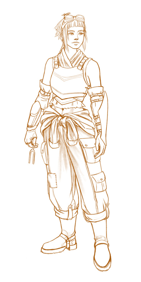 Sav's paranoid mechanic outfit